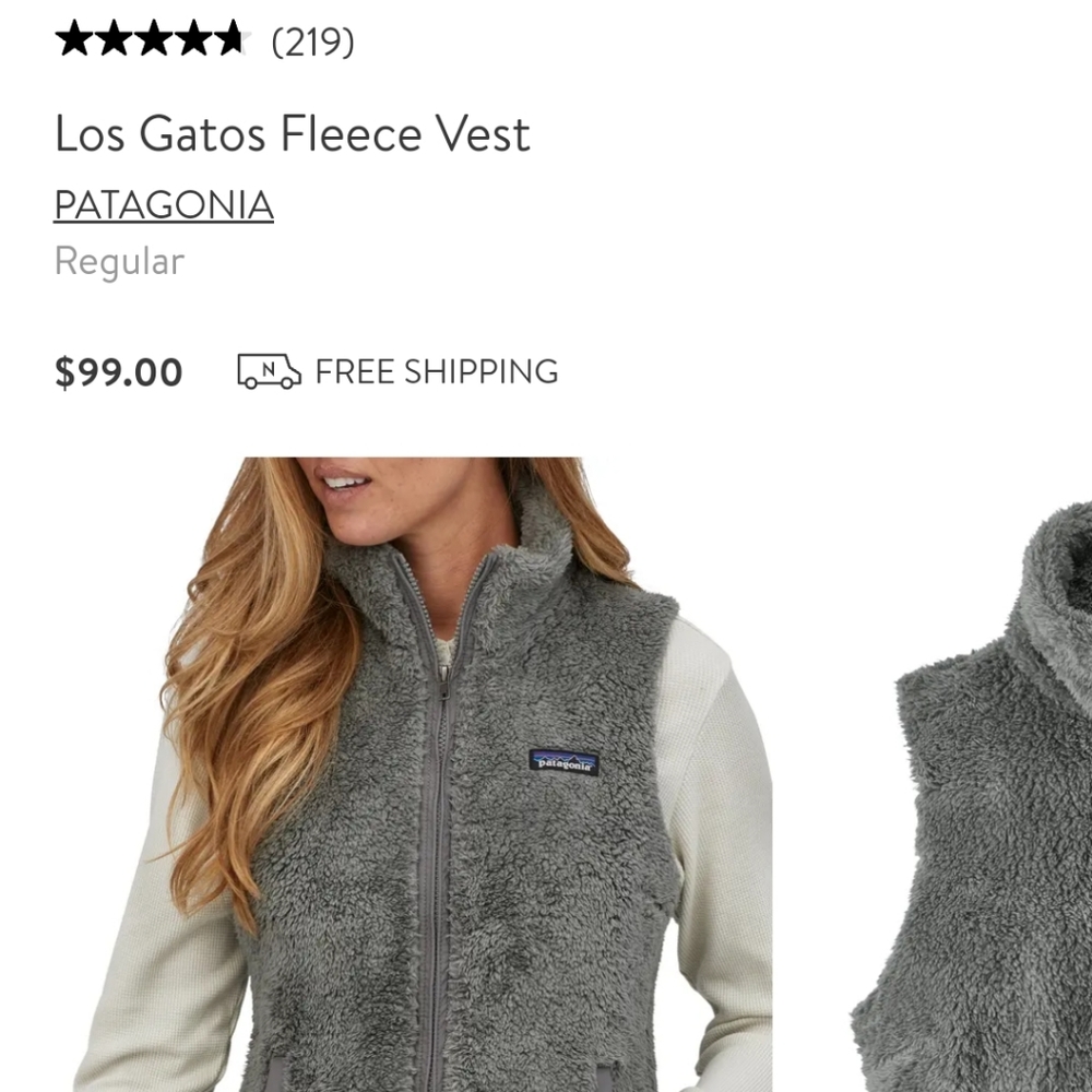 New without tag Los Gatos Fleece Vest